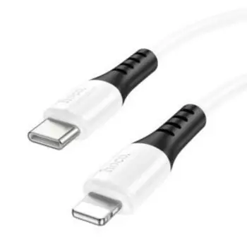 Кабель Hoco X82 (Type-C) на (Lightning) 100см силиконовый (белый)