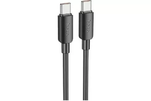 Кабель Hoco X96 Hyper (Type-C) на (Type-C) 5A/100W 100см силиконовый (черный)
