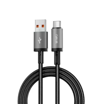 Кабель WiWU Titanlink USB/Type-C 3A 1.0м (Wi-C054) (черный)
