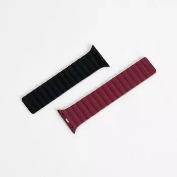 Ремешок Mutural Watch Band Molan для Apple Watch 38/40/41mm (Black/Rose)
