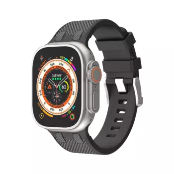 Ремешок WiWU Kylin Silicone для Apple Watch 42/44/45/49mm (WI-WB015) (черный)