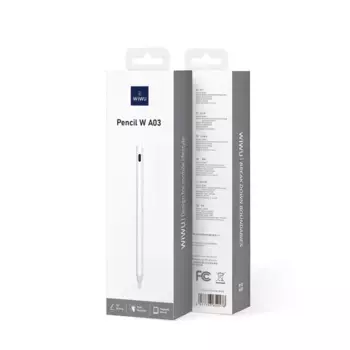 Стилус WIWU Pencil W A03 для iPad c функцией распознавания ладони (белый)