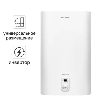 Накопительный водонагреватель электрический 80 л Royal Thermo RWH 80 Splendore Inv 2 кВт нержавеющая сталь мокрый ТЭН