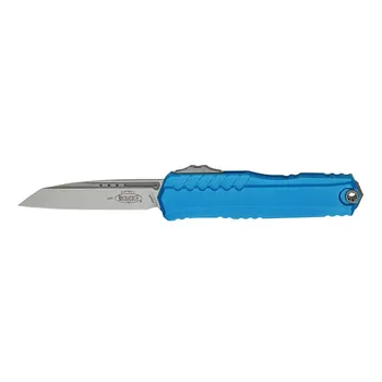 Автоматический нож Microtech Cypher II S/E, сталь M390, рукоять алюминий, синий