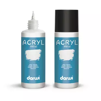 DA0230080 Краска акриловая Darwi METAL, 80мл (080 серебро)