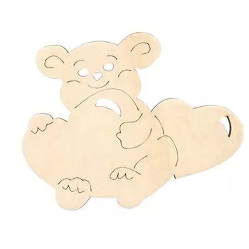 Деревянная заготовка Мишка в сердце 15*12см (L-161) Астра
