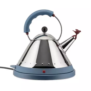 Alessi Чайник электрический 1,5 л светло-голубой/металлик Electric kettle Alessi