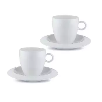 Alessi Кофейная пара белая 4 предмета Bavero Alessi