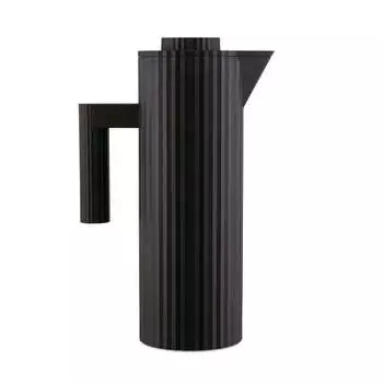 Alessi Кувшин с двойными стенками 1 л, черный Pliss Alessi