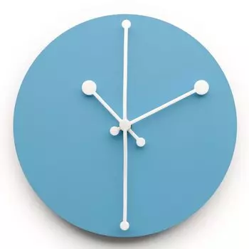 Alessi Настенные часы 20 см бирюзовые Dotty Alessi
