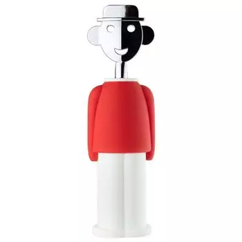 Alessi Штопор 6х21х6 см красный/белый Alessandro M Alessi