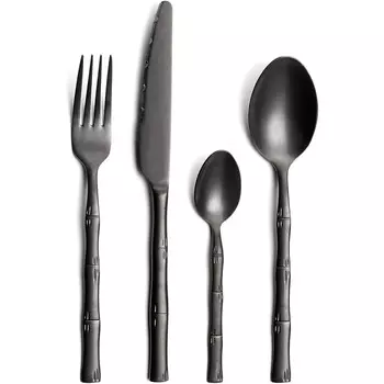 Amefa Набор столовых приборов на 4 человека 16 предметов Black Bamboo Karma Amefa