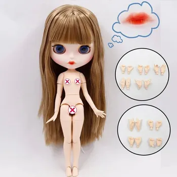 Кукла ICY DBS Blyth Нет. 4 изогнутые губы, матовое лицо на заказ с бровями, тело 1/6 bjd, аниме doll with hands AB