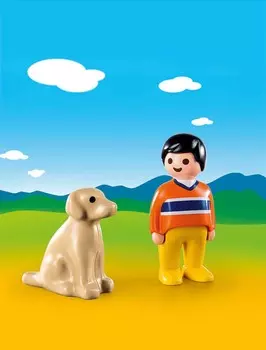 Игровой набор 1.2.3 – Мужчина с собакой