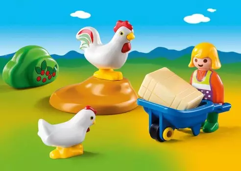 Игровой набор 1.2.3 - Жена фермера с курочками