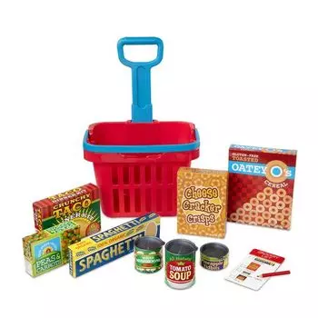 Игровой набор Готовь и играй - Продуктовая тележка на колесиках