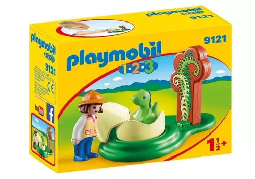 Игровой набор из серии 1.2.3.:Девочка и яйцо динозавра