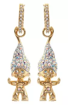 Серьги Good Luck Trolls Swarovski