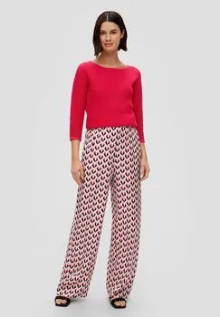 Брюки REGULAR WIDE LEG s.Oliver BLACK LABEL, светло-розовый