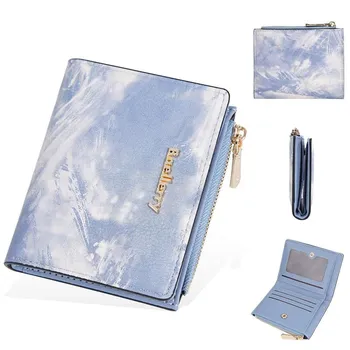 Baellerry Ink Painting Short Wallets для женщин Card Holder дамский модный кошелек для монет кошелек 11.5cm*9.5cm*2cm коричневый