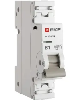 Автоматический выключатель EKF M636101B 1P 1А (B) 6кА ВА 47-63N PROxima