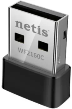 Адаптер Netis WF2160C сетевой двухдиапазонный Wi-Fi AC650, 2,4/5 ГГц, до 650 Мбит/с, USB 2.0, встроенная антенна