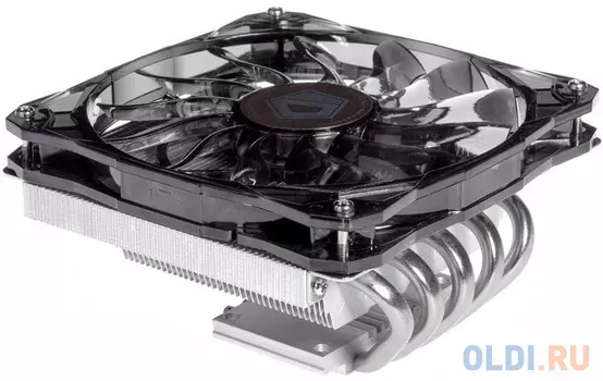 Кулер ID-COOLING IS-50 LGA-1150/51/55/56/AM4/FM2/+/FM1/AM4/AM3/+/AM2/+/ низкопрофильный высота 57mm (27шт/кор, TDP 130W, PWM, 5 тепл.трубки прямого контакта, FAN 120mm) BOX
