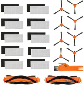 Kyvol Spare parts package Набор запасных частей (Боковая щетка: 8 шт, основная щетка:2 шт, фильтрующая губка: 10 шт, HEPA-фильтр: 10 шт, чистящая ще