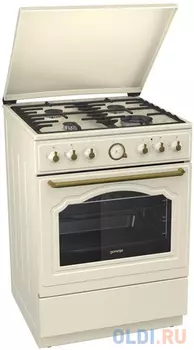 Комбинированная плита Gorenje K62CLI бежевый