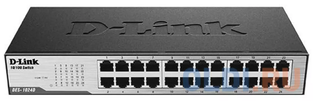 Коммутатор D-LINK DES-1024D/G1A неуправляемый 24 порта 10/100Mbps
