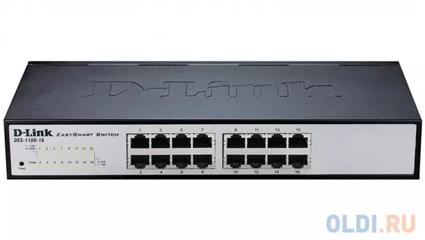 Коммутатор D-LINK DES-1100-16/A2A управляемый 16 портов 10/100Mbps
