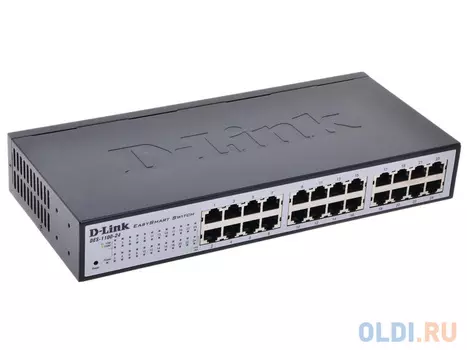 Коммутатор D-Link DES-1100-24/A2A Настраиваемый компактный коммутатор EasySmart с 24 портами 10/100Base-TX