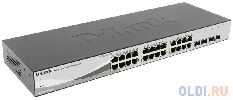 Коммутатор D-Link DES-1210-28/C1A управляемый 24 порта 10/100Mbps