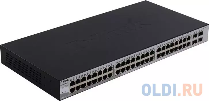 Коммутатор D-LINK DES-1210-52/C1A управляемый 48 портов 10/100Mbps 2x combo GbLAN/SFP