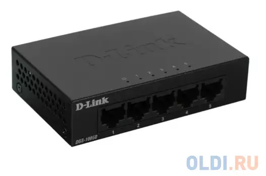 Коммутатор D-Link DGS-1005D/J2A 5G неуправляемый