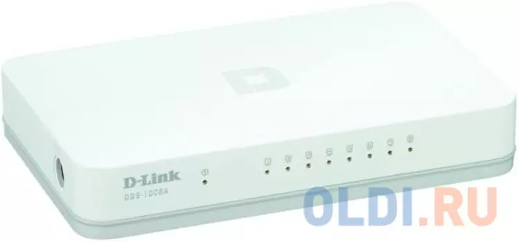 Коммутатор D-Link DGS-1008A/D2A Неуправляемый коммутатор с 8 портами 10/100/1000Base-T и функцией энергосбережения