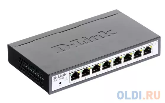 Коммутатор D-Link DGS-1100-08/B1A Настраиваемый коммутатор EasySmart с 8 портами 10/100/1000Base-T