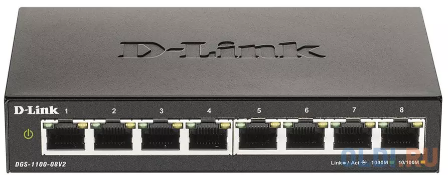 Коммутатор D-Link DGS-1100-08V2/A1A 8G настраиваемый