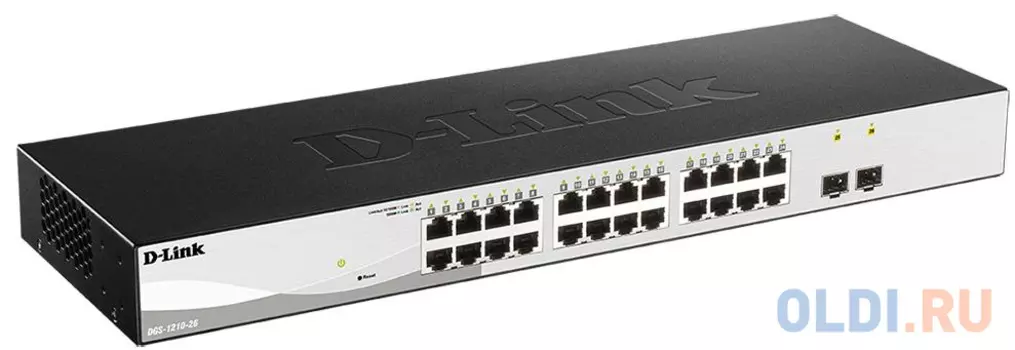 Коммутатор D-Link DGS-1210-26/FL DGS-1210-26/FL1A 24G 2SFP управляемый