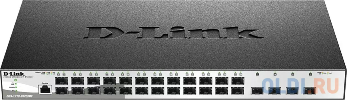 Коммутатор D-Link DGS-1210-28XS/ME/B2A (L2) 4x10Гбит/с 24SFP управляемый