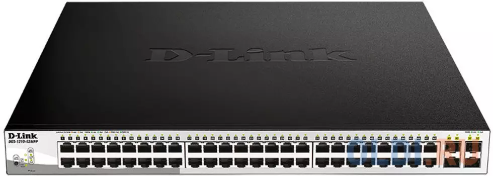 Коммутатор D-Link DGS-1210-52MPP 48G 4SFP 48PoE 740W настраиваемый