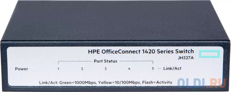 Коммутатор HP 1420 неуправляемый 5 портов 10/100/1000Mbps JH327A
