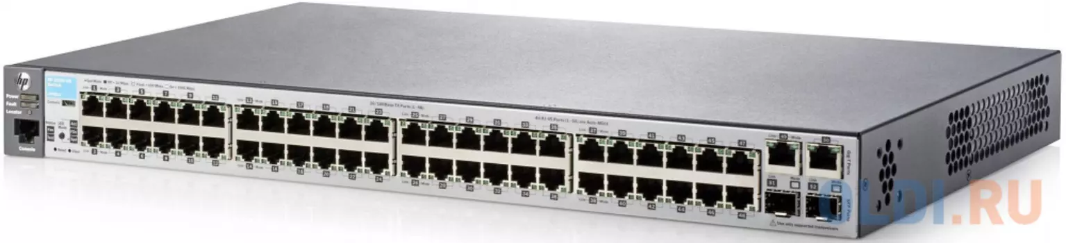 Коммутатор HP 2530-48 (J9781A) Управляемый коммутатор Layer 2 с 48 портами 10/100, 2 портами 10/100/1000 и 2 разъемами GbE SFP
