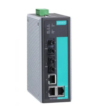 Коммутатор управляемый MOXA EDS-405A-MM-ST-T 3x10/100BaseTx ports,2 multi mode 100Fx