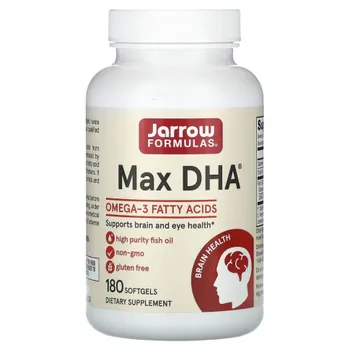 Jarrow Formulas, Max DHA, 180 мягких таблеток
