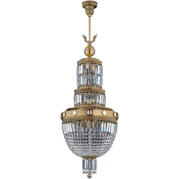 Потолочная люстра хрустальная Sienna-crystal Kutek Swarovski SIE-ZWD-1(P)400