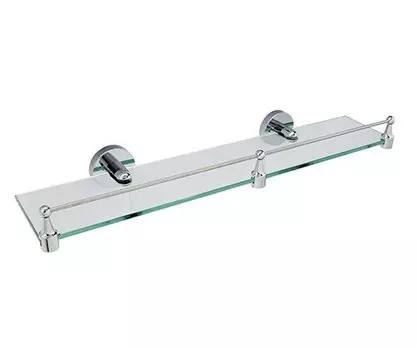 Полка стеклянная с бортиком WasserKRAFT