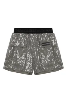 Шорты из вискозы Karl Lagerfeld Kids