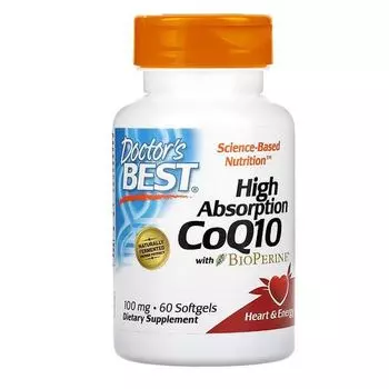 Коэнзим Q10 100 мг Doctors Best, 60 шт, капсулы