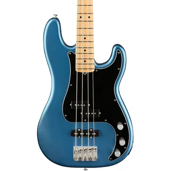Накладка на гриф Fender American Performer Precision Bass, клен, сатин, синий цвет Лейк-Плэсид